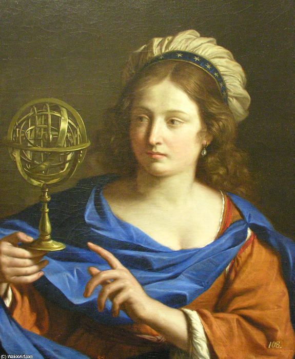 Wikioo.org – L'Enciclopedia delle Belle Arti - Pittura, Opere di Guercino (Barbieri, Giovanni Francesco) - Personificazione di Astrologia
