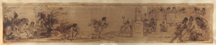 Wikoo.org - موسوعة الفنون الجميلة - اللوحة، العمل الفني Guercino (Barbieri, Giovanni Francesco) - Race of Atalanta
