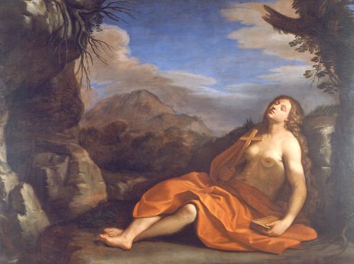 WikiOO.org - Güzel Sanatlar Ansiklopedisi - Resim, Resimler Guercino (Barbieri, Giovanni Francesco) - Santa Maria Maddalena