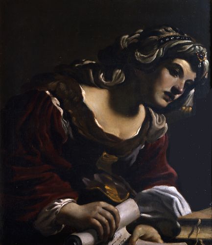 WikiOO.org - Enciklopedija dailės - Tapyba, meno kuriniai Guercino (Barbieri, Giovanni Francesco) - Sibilla