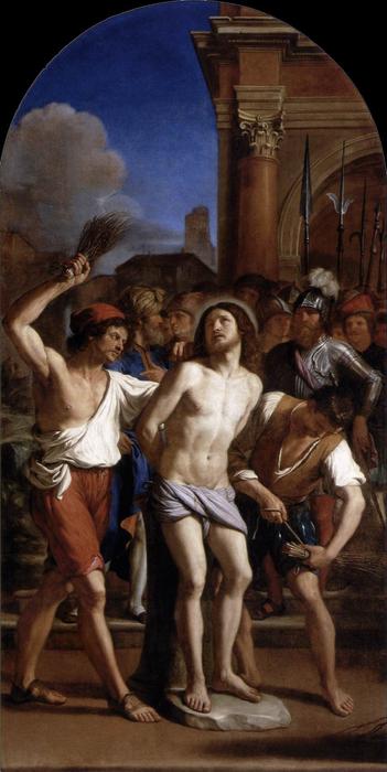 WikiOO.org - Enciclopédia das Belas Artes - Pintura, Arte por Guercino (Barbieri, Giovanni Francesco) - The Flagellation of Christ 1