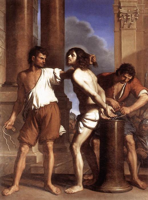 Wikioo.org – L'Encyclopédie des Beaux Arts - Peinture, Oeuvre de Guercino (Barbieri, Giovanni Francesco) - La flagellation du Christ