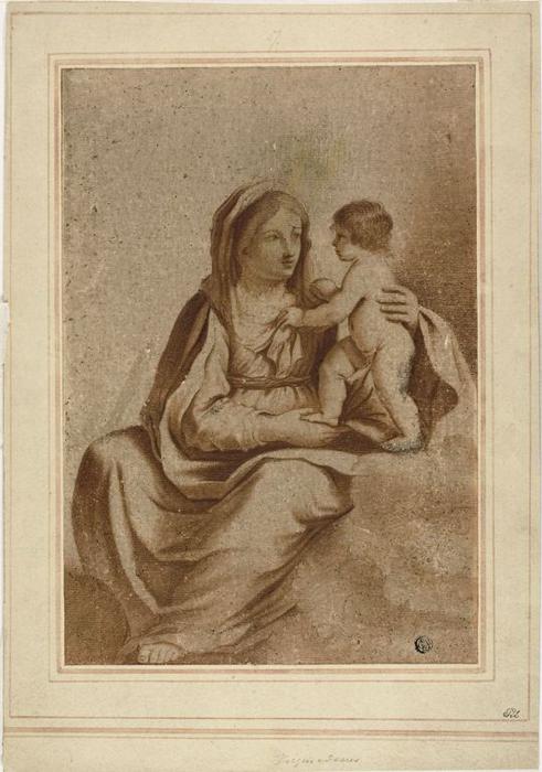 Wikioo.org - The Encyclopedia of Fine Arts - Painting, Artwork by Guercino (Barbieri, Giovanni Francesco) - Virgin and Child