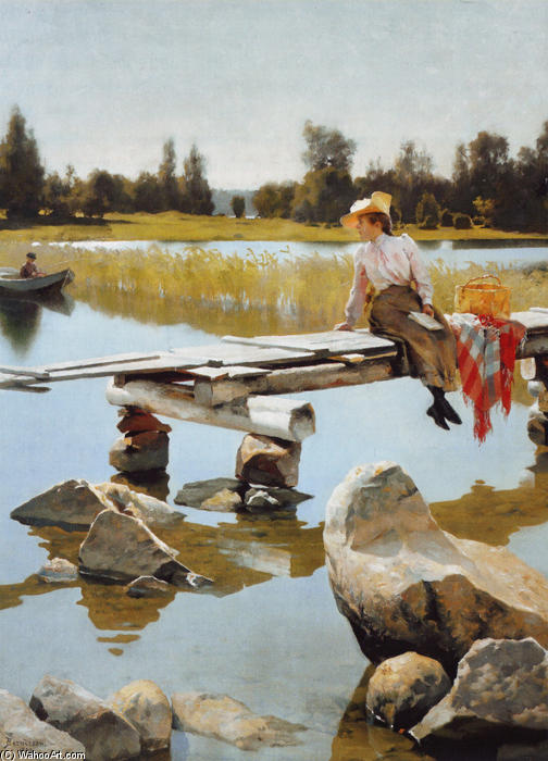 Wikioo.org - The Encyclopedia of Fine Arts - Painting, Artwork by Gunnar Berndtson - Kesä