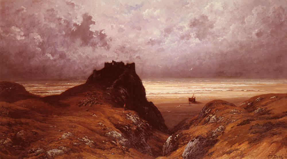 Wikioo.org - The Encyclopedia of Fine Arts - Painting, Artwork by Paul Gustave Doré - Castle on the Isle of Skye