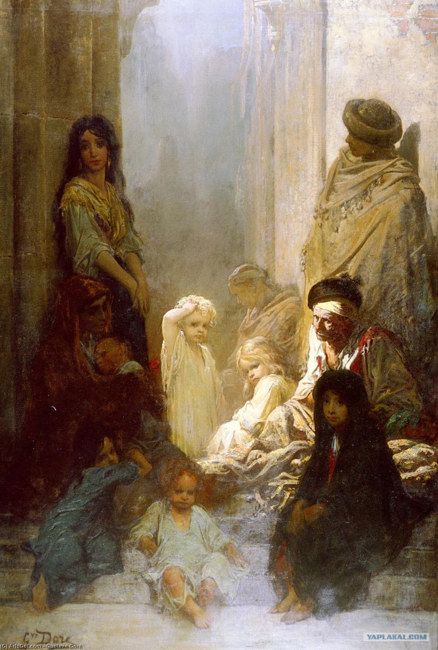 Wikioo.org – L'Enciclopedia delle Belle Arti - Pittura, Opere di Paul Gustave Doré - La Siesta