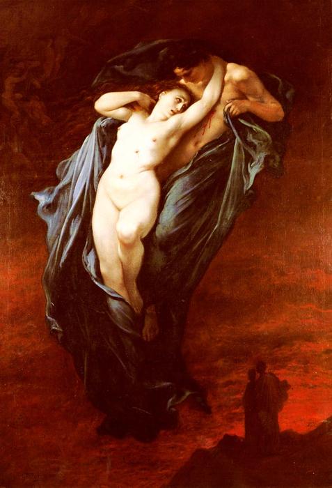 WikiOO.org - Encyclopedia of Fine Arts - Maľba, Artwork Paul Gustave Doré - Paolo and Francesca da Rimini