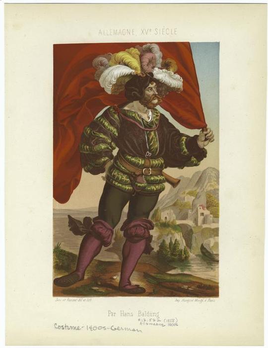 Wikioo.org – L'Enciclopedia delle Belle Arti - Pittura, Opere di Hans Baldung - Costum tedesco dal 1400
