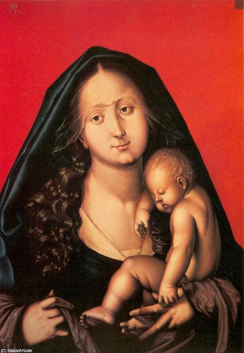 Wikioo.org - The Encyclopedia of Fine Arts - Painting, Artwork by Hans Baldung - Mary with the sleepin Child