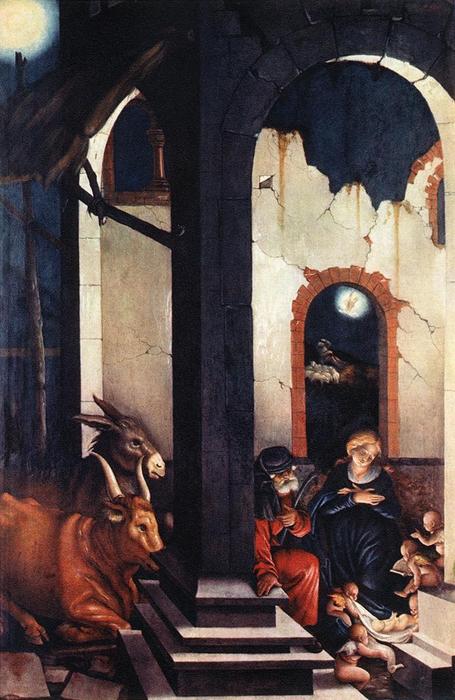 WikiOO.org - Encyclopedia of Fine Arts - Maalaus, taideteos Hans Baldung - Nativity