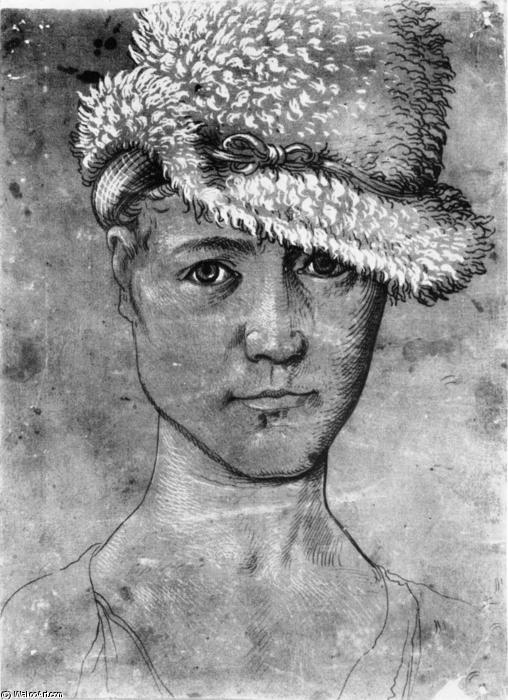 WikiOO.org - 백과 사전 - 회화, 삽화 Hans Baldung - Self-portrait 1