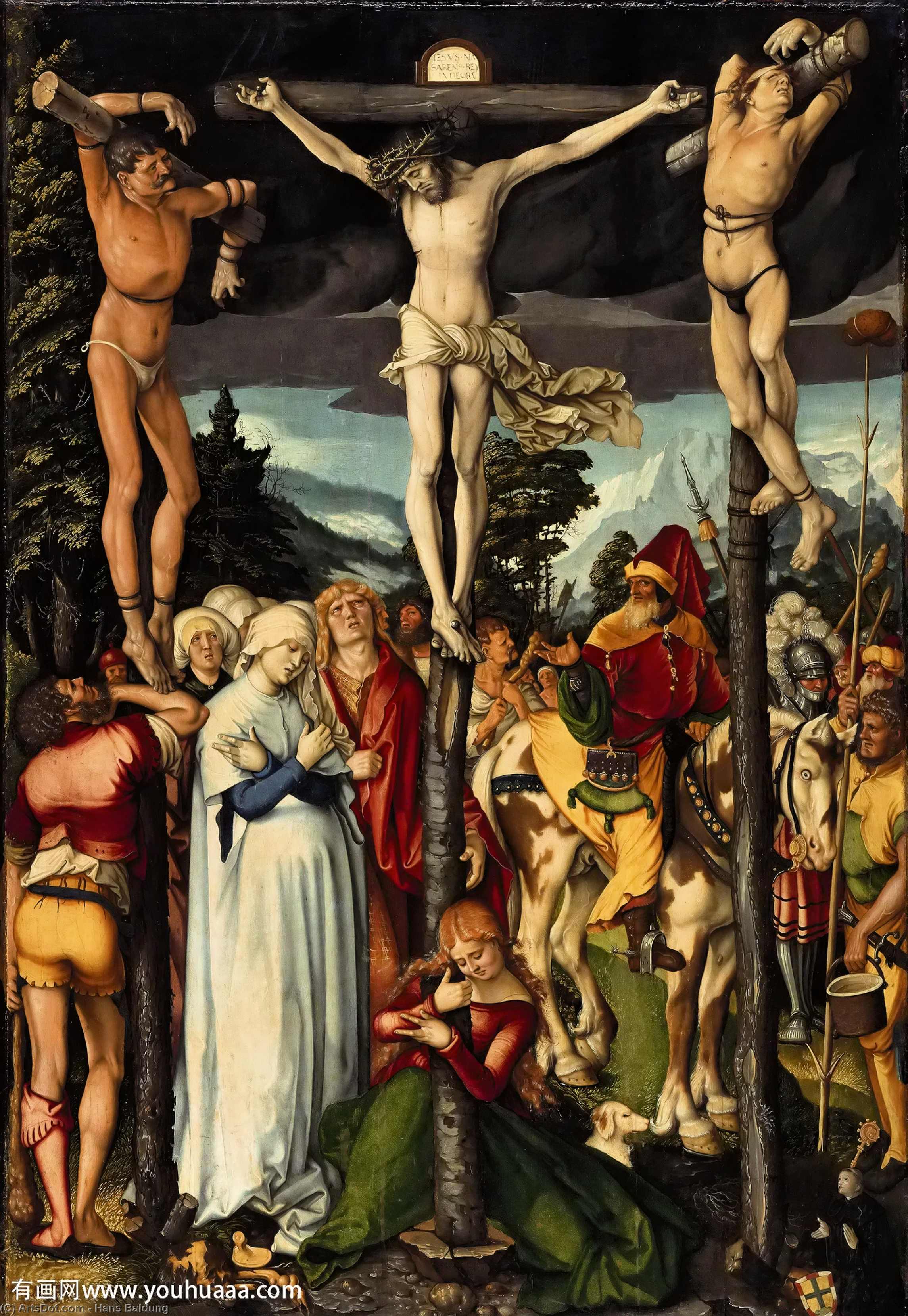WikiOO.org – 美術百科全書 - 繪畫，作品 Hans Baldung - 被钉十字架
