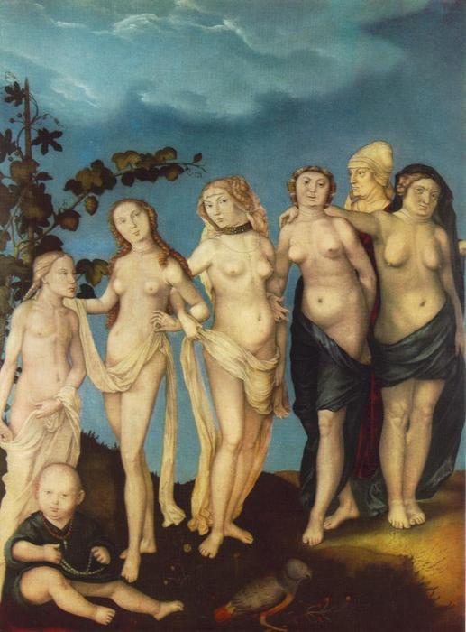 Wikioo.org - The Encyclopedia of Fine Arts - Painting, Artwork by Hans Baldung - The Seven Ages Of Woman