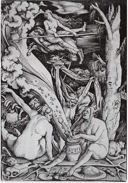 WikiOO.org - אנציקלופדיה לאמנויות יפות - ציור, יצירות אמנות Hans Baldung - The witches