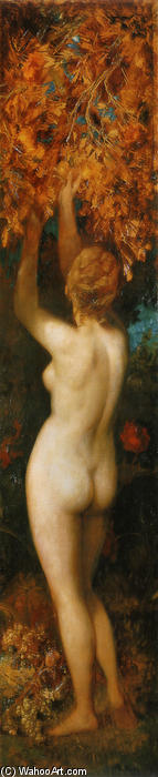Wikioo.org - The Encyclopedia of Fine Arts - Painting, Artwork by Hans Makart - Die Fünf Sinne. Geschmack