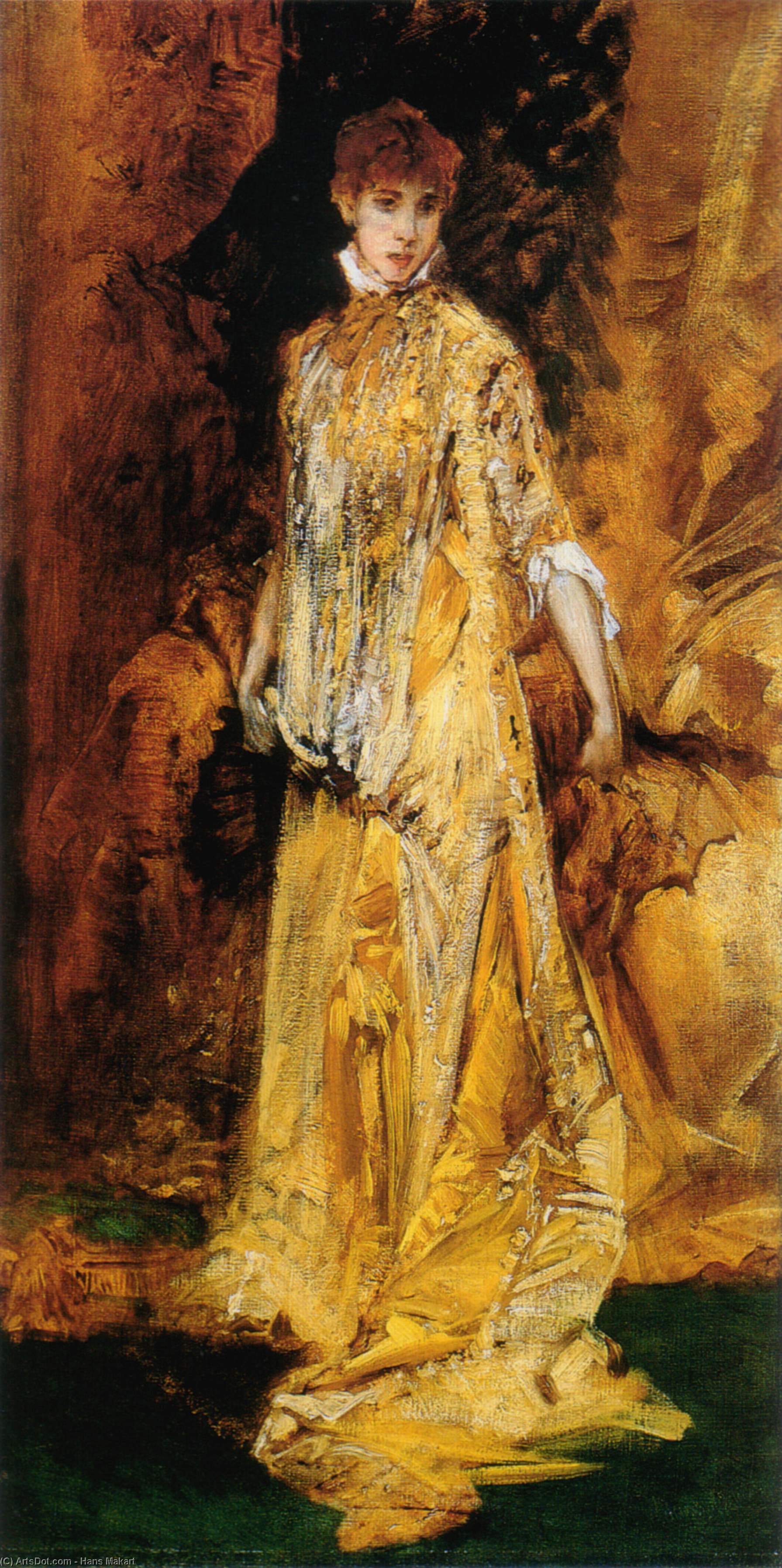 Wikioo.org - The Encyclopedia of Fine Arts - Painting, Artwork by Hans Makart - Sarah Bernhardt