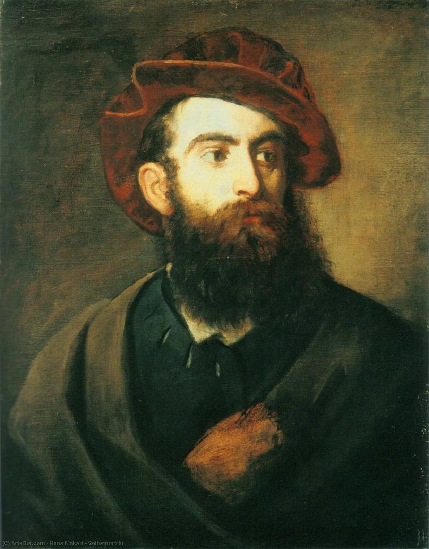 WikiOO.org - Encyclopedia of Fine Arts - Maalaus, taideteos Hans Makart - Selbstporträt