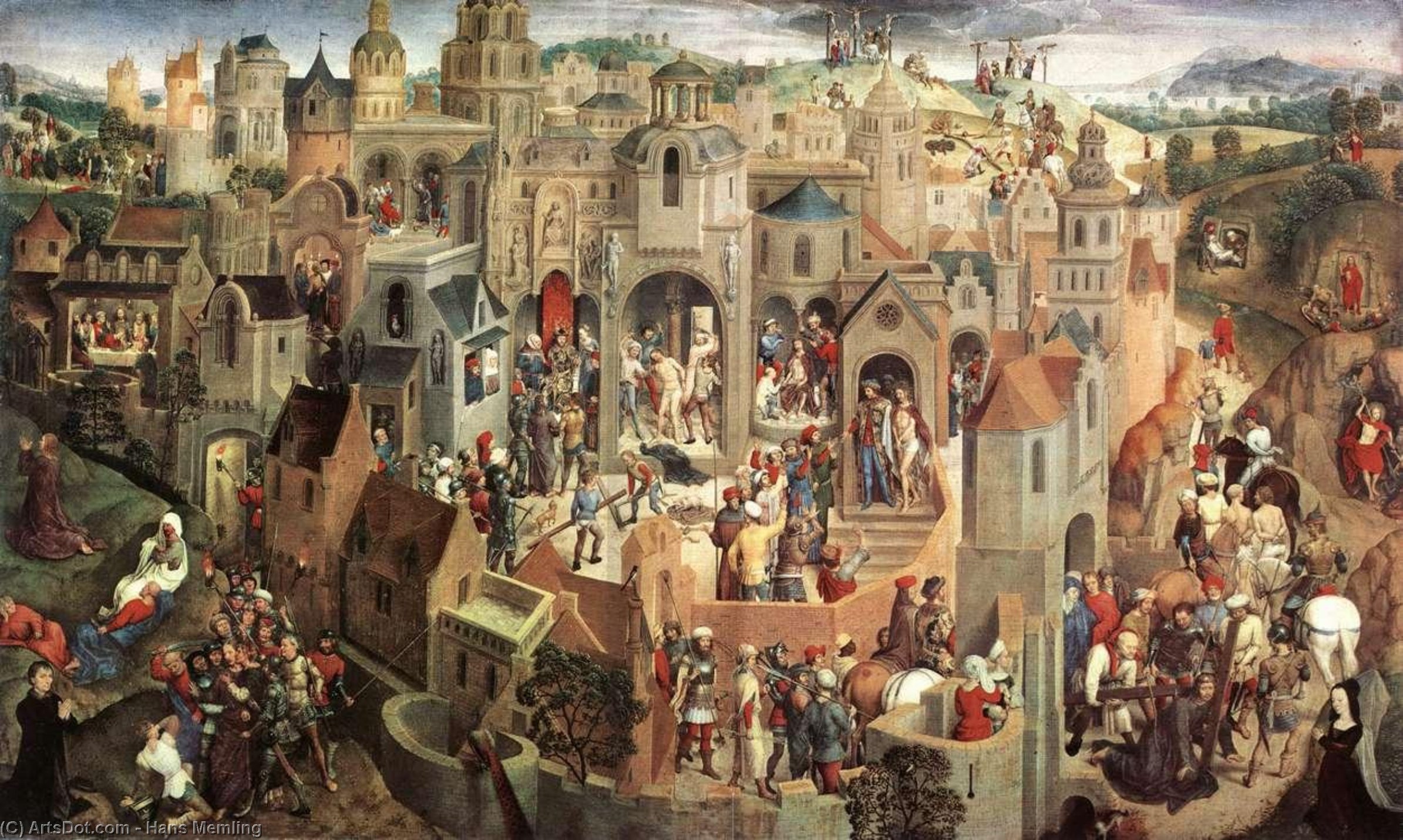 WikiOO.org - Encyclopedia of Fine Arts - Schilderen, Artwork Hans Memling - Scenes from the Passion of Christ