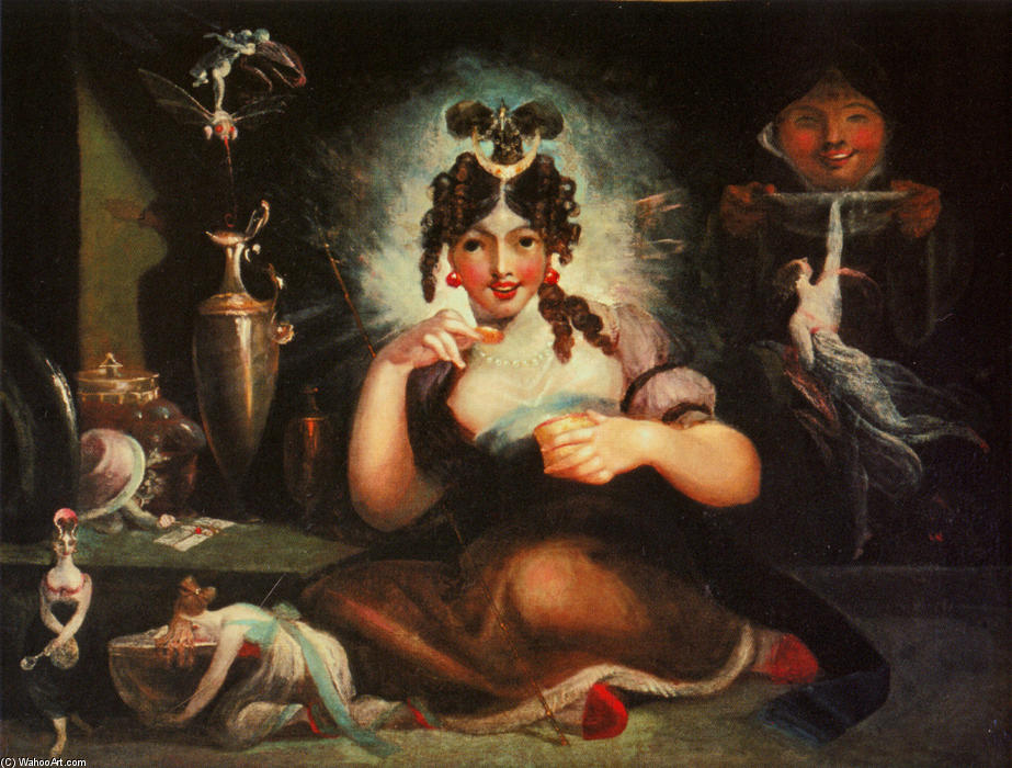 Wikioo.org - The Encyclopedia of Fine Arts - Painting, Artwork by Henry Fuseli (Johann Heinrich Füssli) - Fairy Mab