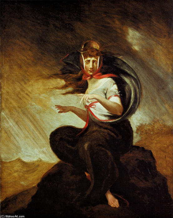 WikiOO.org - Encyclopedia of Fine Arts - Maleri, Artwork Henry Fuseli (Johann Heinrich Füssli) - Mad Kate