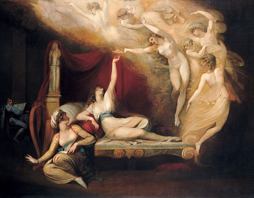Wikioo.org - The Encyclopedia of Fine Arts - Painting, Artwork by Henry Fuseli (Johann Heinrich Füssli) - Queen Katherines Dream