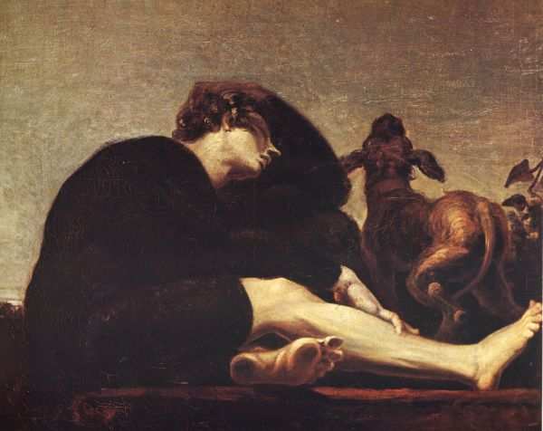 Wikioo.org - The Encyclopedia of Fine Arts - Painting, Artwork by Henry Fuseli (Johann Heinrich Füssli) - Solitude at Dawn