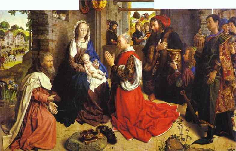 Wikioo.org – L'Encyclopédie des Beaux Arts - Peinture, Oeuvre de Hugo Van Der Goes - Adoration des Mages