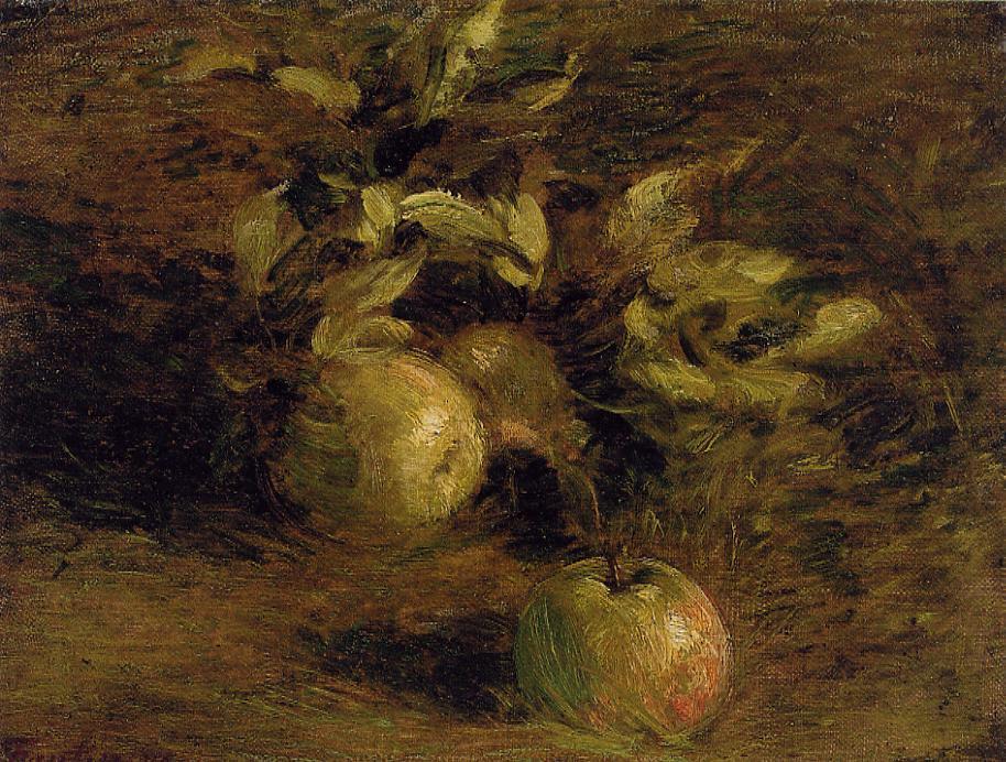 Wikioo.org – La Enciclopedia de las Bellas Artes - Pintura, Obras de arte de Henri Fantin Latour - manzanas