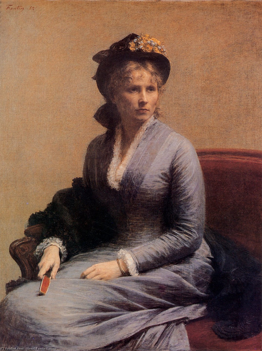 Wikioo.org - The Encyclopedia of Fine Arts - Painting, Artwork by Henri Fantin Latour - Charlotte Dubourg