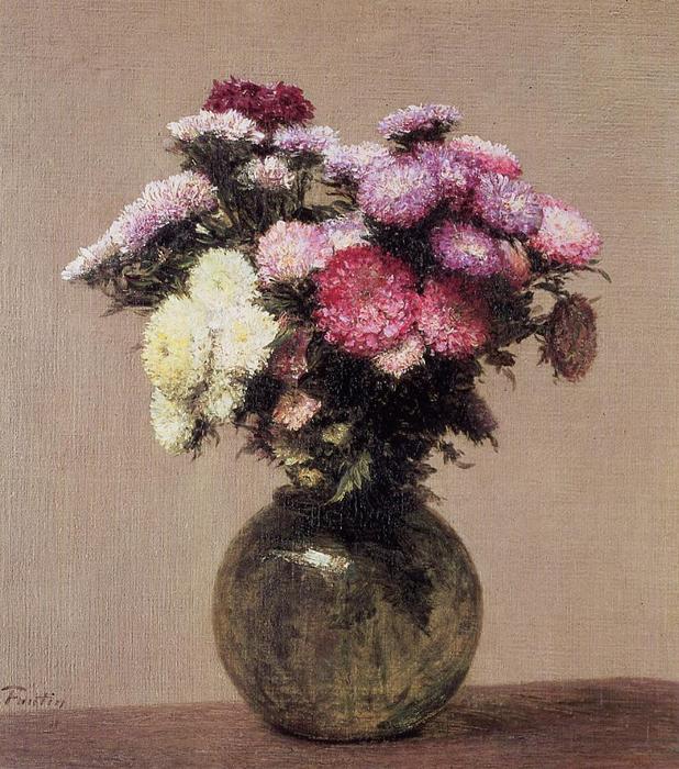 Wikioo.org - The Encyclopedia of Fine Arts - Painting, Artwork by Henri Fantin Latour - Daisies