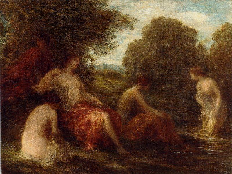 Wikioo.org - The Encyclopedia of Fine Arts - Painting, Artwork by Henri Fantin Latour - Diana and Her Handmaidens