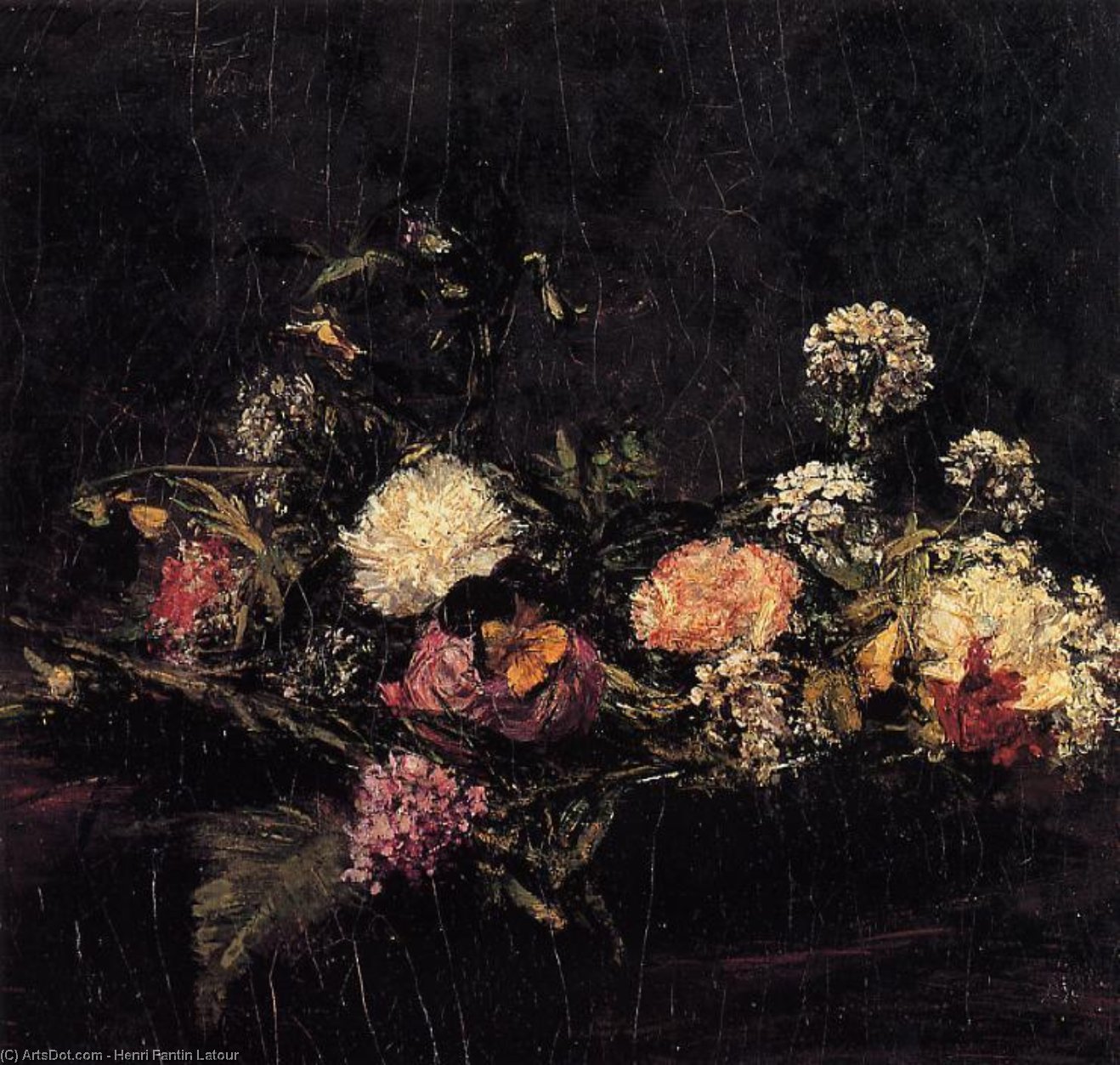 Wikioo.org - The Encyclopedia of Fine Arts - Painting, Artwork by Henri Fantin Latour - Flowers 4