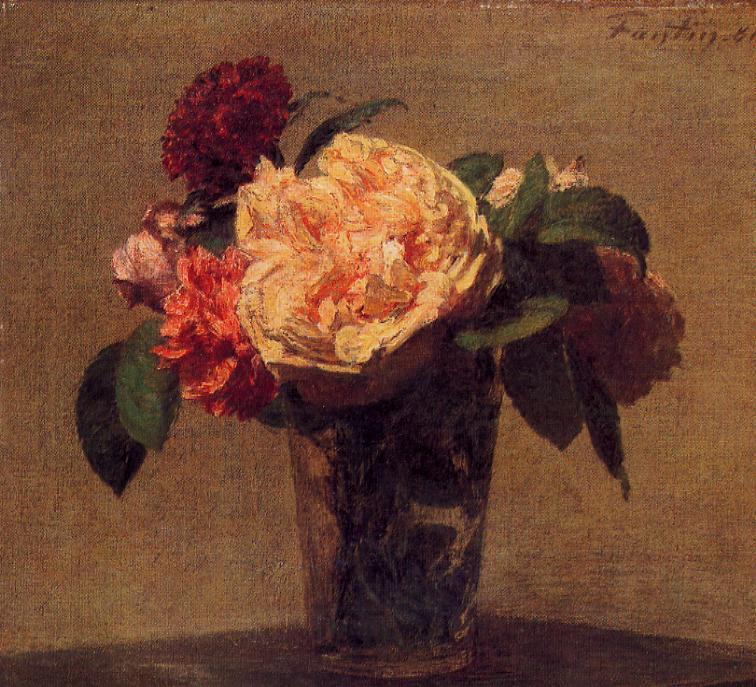 Wikioo.org - The Encyclopedia of Fine Arts - Painting, Artwork by Henri Fantin Latour - Flowers in a Vase