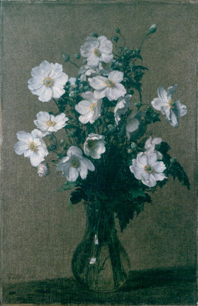 Wikioo.org - The Encyclopedia of Fine Arts - Painting, Artwork by Henri Fantin Latour - Japanese Anemones