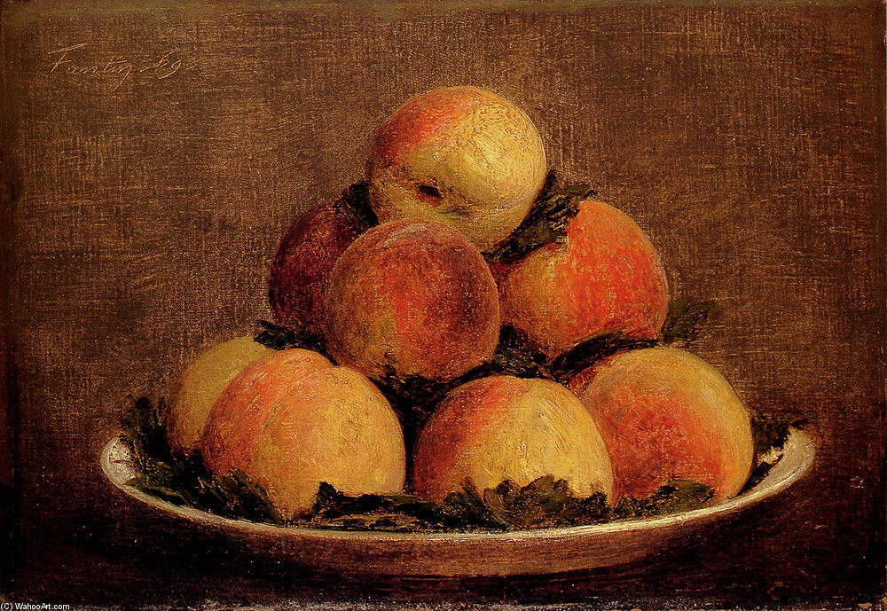 Wikioo.org - The Encyclopedia of Fine Arts - Painting, Artwork by Henri Fantin Latour - Peaches