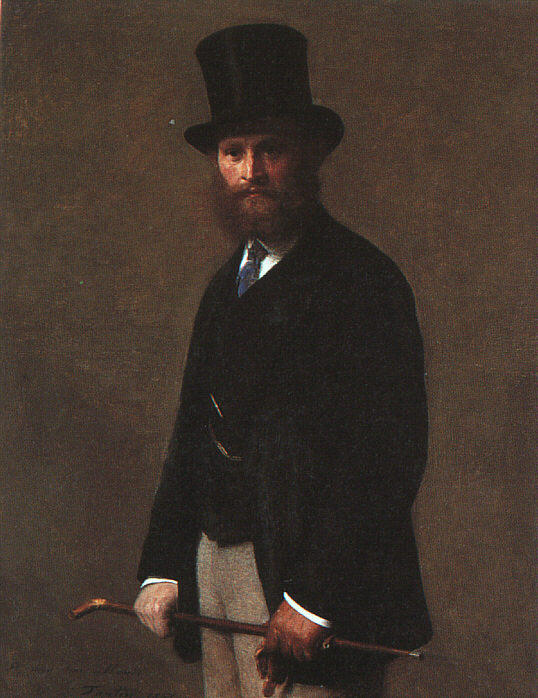 Wikioo.org - The Encyclopedia of Fine Arts - Painting, Artwork by Henri Fantin Latour - Portrait of Edouard Manet