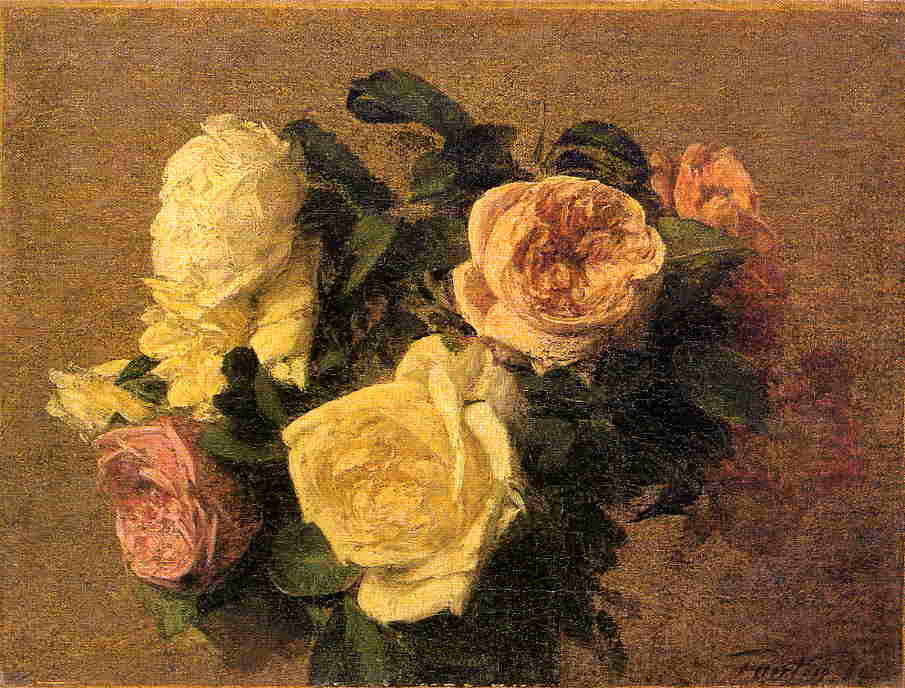 Wikioo.org - The Encyclopedia of Fine Arts - Painting, Artwork by Henri Fantin Latour - Roses 10