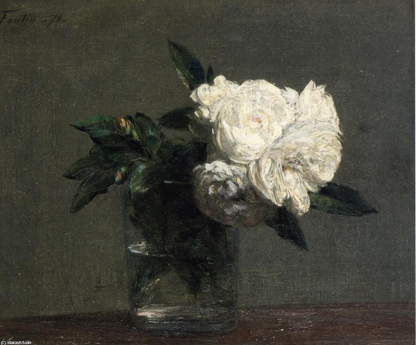 Wikioo.org - The Encyclopedia of Fine Arts - Painting, Artwork by Henri Fantin Latour - Roses 14