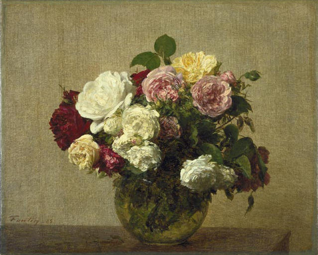 WikiOO.org - Encyclopedia of Fine Arts - Maľba, Artwork Henri Fantin Latour - Roses