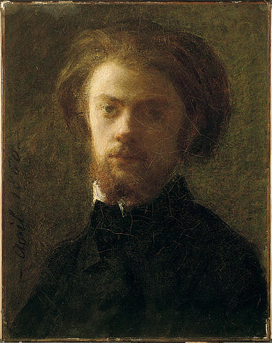 Wikioo.org - The Encyclopedia of Fine Arts - Painting, Artwork by Henri Fantin Latour - Self-Portrait