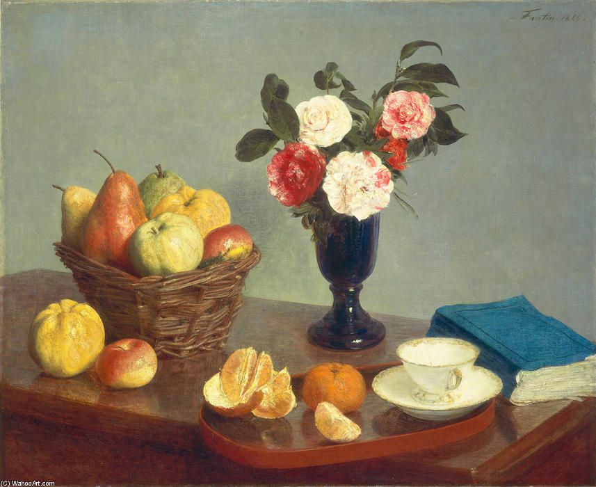 Wikioo.org - The Encyclopedia of Fine Arts - Painting, Artwork by Henri Fantin Latour - Still Life 1