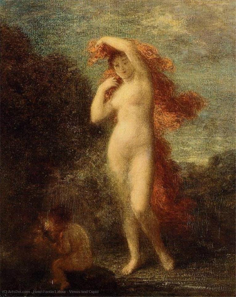 WikiOO.org - Encyclopedia of Fine Arts - Lukisan, Artwork Henri Fantin Latour - Venus and Cupid