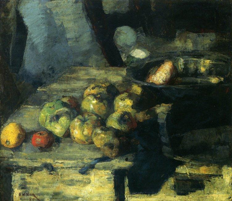 Wikioo.org - Die Enzyklopädie bildender Kunst - Malerei, Kunstwerk von James Ensor - Äpfel