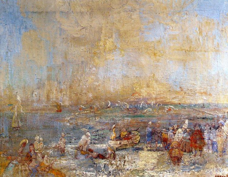 Wikioo.org - The Encyclopedia of Fine Arts - Painting, Artwork by James Ensor - Carnaval sur la plage