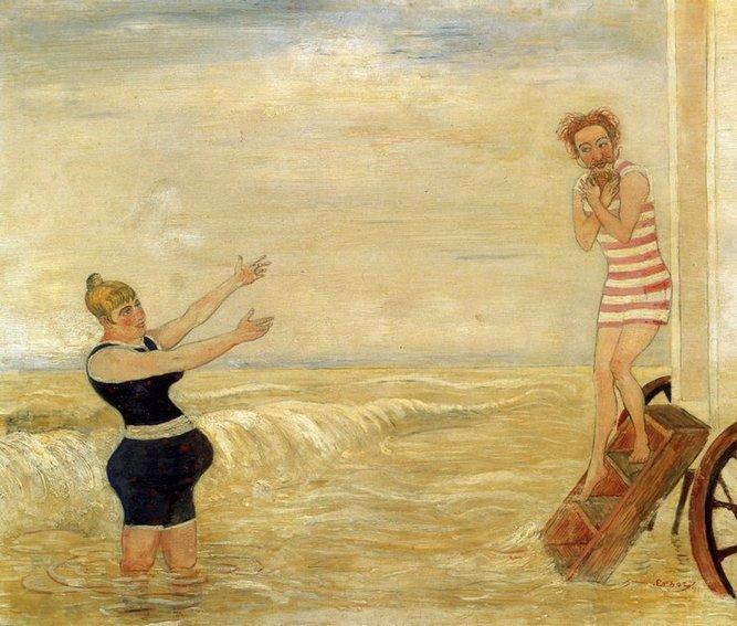 Wikioo.org - สารานุกรมวิจิตรศิลป์ - จิตรกรรม James Ensor - L' appel de la sirene