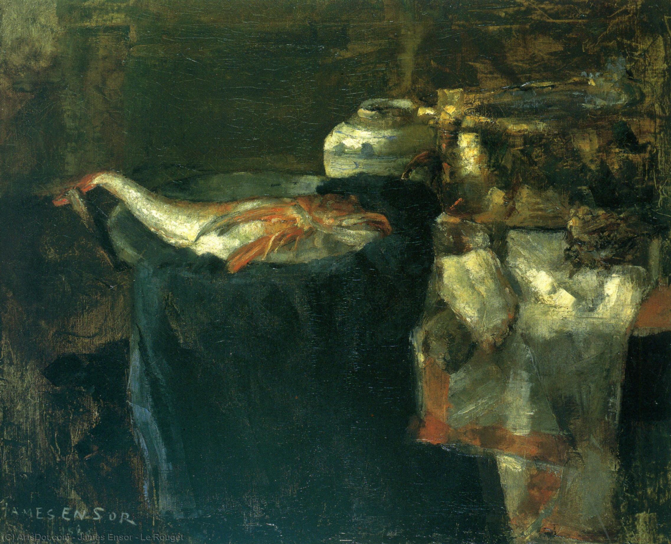 Wikioo.org - The Encyclopedia of Fine Arts - Painting, Artwork by James Ensor - Le Rouget