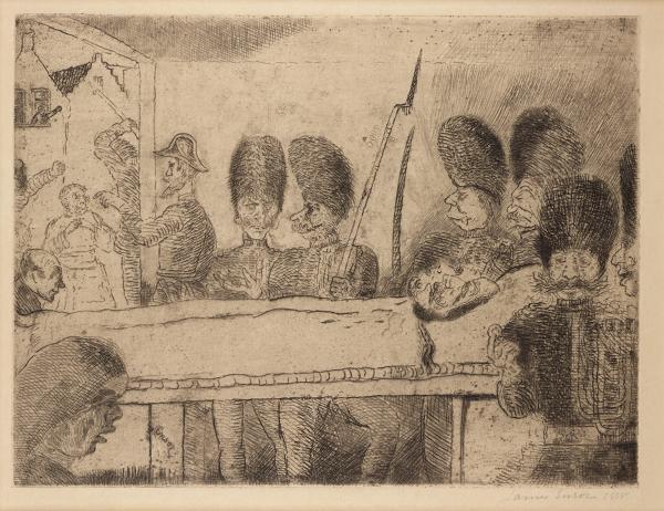 WikiOO.org - Enciklopedija likovnih umjetnosti - Slikarstvo, umjetnička djela James Ensor - The Gendarmes