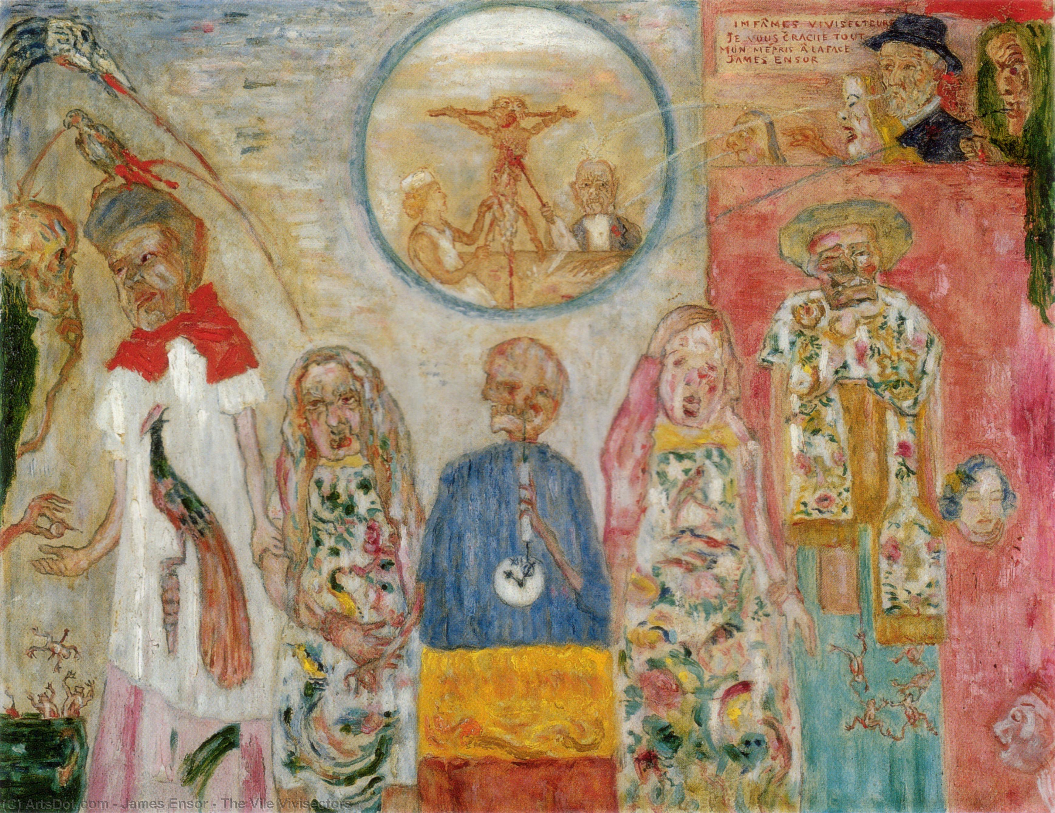 Wikioo.org - The Encyclopedia of Fine Arts - Painting, Artwork by James Ensor - The Vile Vivisectors
