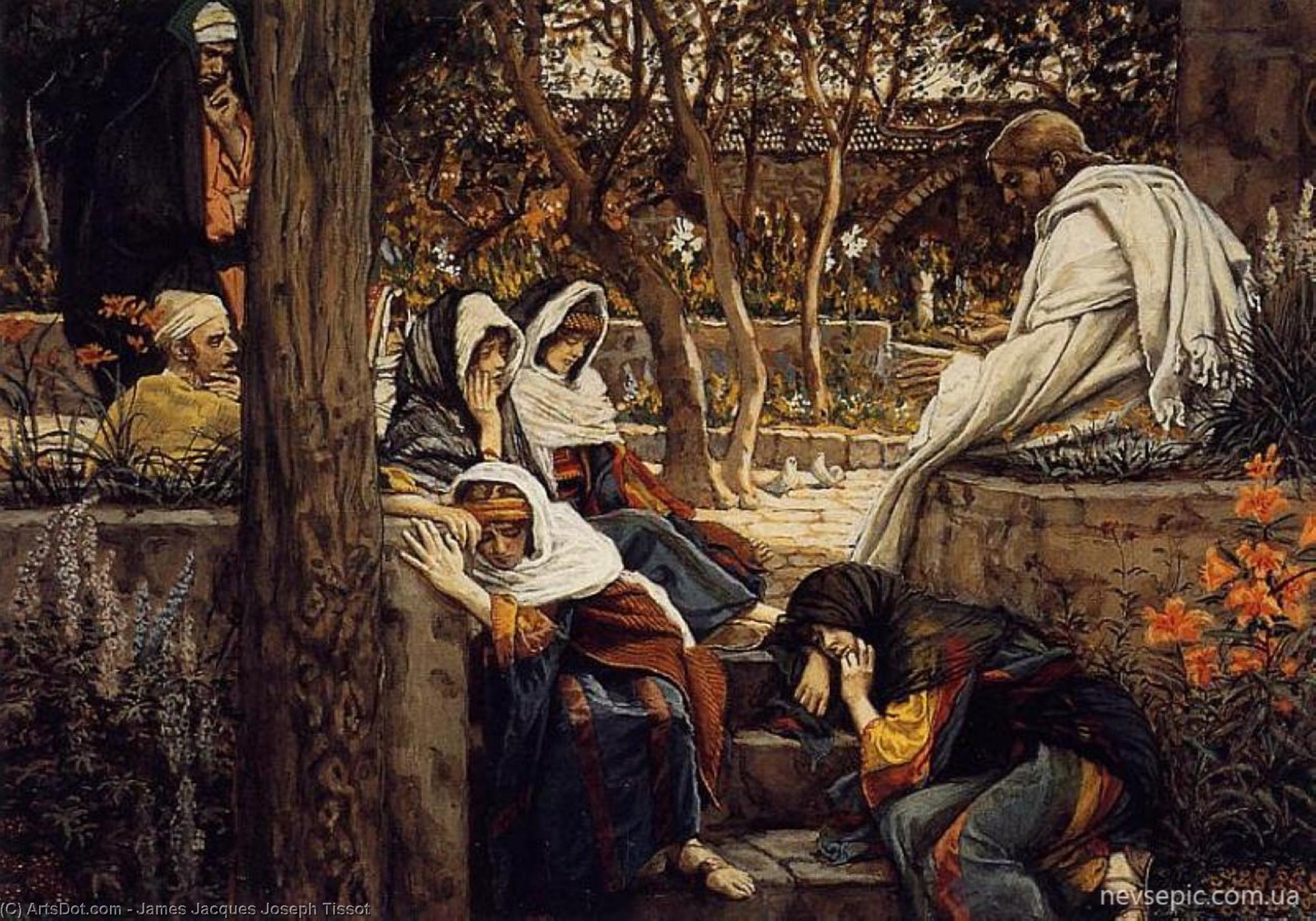 Wikioo.org - The Encyclopedia of Fine Arts - Painting, Artwork by James Jacques Joseph Tissot - Jesus at Bethany