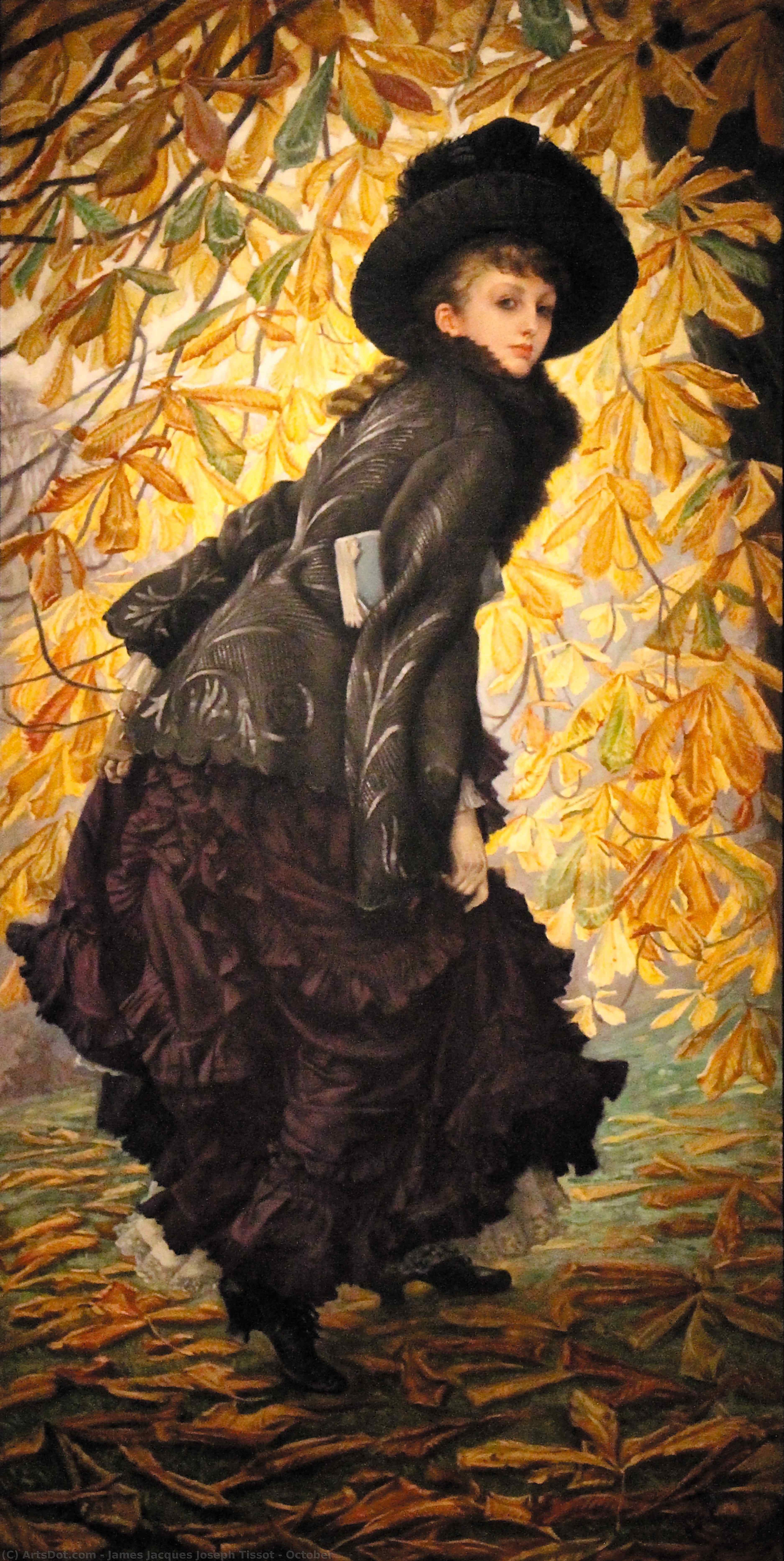 WikiOO.org - Εγκυκλοπαίδεια Καλών Τεχνών - Ζωγραφική, έργα τέχνης James Jacques Joseph Tissot - October